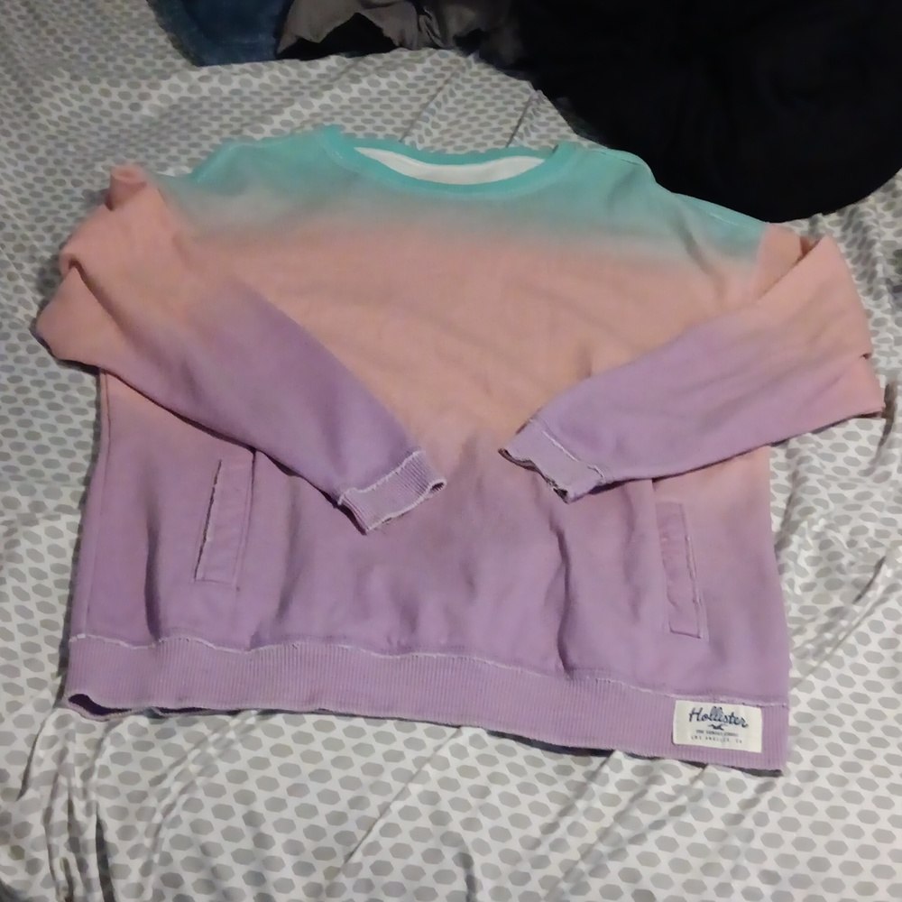 Hollister Multi Color Sweatshirt Medium